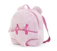 Mon Premier Poupon Plush Backpack and Carrier, Cuddly Backpack with Baby Carrier in Teddy Look for All 30 cm Baby Dolls, from 18 Months