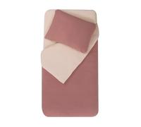 Mon PTIT Dodo - Duvet Cover 75 x 120 cm + Pillowcase 35 x 45 cm Nude/Old Pink