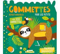 Mon P'tit Hemma Gommettes pour les petits - Les animaux sauvages: Gommettes repositionnables pour les petits. Avec + de 300 gommettes