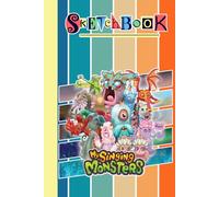 MON-STERS SKETCHBOOK FOR FAN TEEN MEN WOMEN KID: A COOL BLANK PAPER COMPOSITION NOTEBOOK | THICK 100 PAGES FOR WRITING AND NOTE | 6 x 9 Inches
