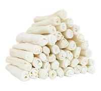 MON2SUN Dog Rawhide Rolls Natural Skinny Retriever Rolls 6.5 Inch for Puppy and Small Dogs