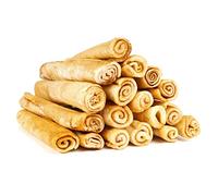 MON2SUN Dog Rawhide Rolls Twist Sticks 6.5 Inch Chew Treats Chicken Flavor 18 Count for Puppy and Small Dogs