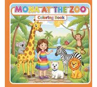 Mona at the Zoo: Detailed Animal Coloring Book for Kids Ages 8-12