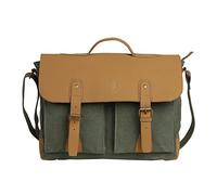 Mona B Unisex Canvas Messenger Crossbody Shoulder Bag For Laptop With 6 Pockets/Compartments, MC - 1700 C, M, Western