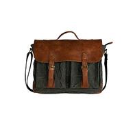 Mona B Unisex Canvas Messenger Crossbody Shoulder Bag For Laptop With 6 Pockets/Compartments, MC - 901 C, M, Western