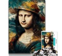 Mona Lisa 1000 Piece Jigsaw Puzzle for Adults And Teenagers,Learning Educational Toys Family Games Birthday Present,Gifts 50x75cm