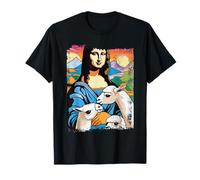 Mona Lisa Alpaca Portrait Cotopaxi National Park Llama T-Shirt