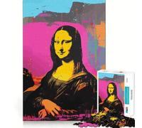 Mona Lisa Andy Warhol Art Jigsaw for Teenagers1000 Pieces Strong Logic Cozy Fun Joyful Challenge (50x75cm)