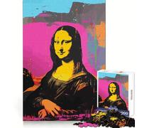 Mona Lisa Andy Warhol Art Jigsaw for Teenagers1000 Pieces Strong Logic Cozy Fun Joyful Challenge (50x75cm)