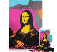 Mona Lisa Andy Warhol Art Jigsaws 1000 Pieces for Teenagers Sharp Thinking Neat Cut Fun Activity (38x26cm)