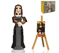Mona Lisa Artistic Building Set Model 3D Custom Stickers 311Pcs Home Decor