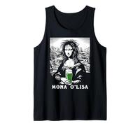 Mona Lisa Beer Lover Irish Funny St. Patrick's Day Tank Top