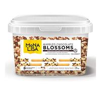 Mona Lisa Blossoms by Callebaut (Marbled Chocolate, 1kg Tub) - Belgian Chocolate Curls/Shavings for Decorating and Topping Cakes, Cupcakes, Gateaux, Desserts, Waffles, Crepes, etc