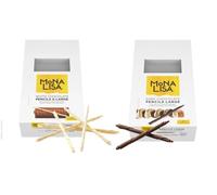 Mona Lisa by Callebaut - Chocolate Pencils Bundle 2 x 900g (White & Dark) | Gourmet Decoration