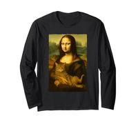 Mona Lisa Cat for Kitty Lovers Long Sleeve T-Shirt