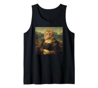 Mona Lisa Cat, Leonardo Davinci Renaissance Parody Artwork Tank Top