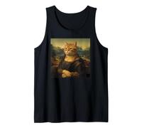 Mona Lisa Cat, Leonardo Davinci Renaissance Parody Artwork Tank Top