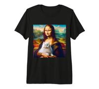 Mona Lisa cat Premium T-Shirt