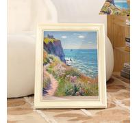 Mona Lisa Cat Scratcher Bed, Art 4D Oil Painting Cat Frame Nest for Artist Kitten, Cardboard House & Scratcher, House with Vintage Art Picture Frame (The Sea)