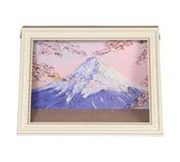 Mona Lisa Cat Scratcher Bed, Cat Living in Famous Painting, Mona Lisa, 4D Oil Painting Frame Nest, Easy-to-Assemble Bed Couch Cave Condo Creative Home Decoration (G,White Frame)