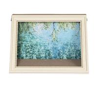 Mona Lisa Cat Scratcher Bed, Cat Living in Famous Painting, Mona Lisa, 4D Oil Painting Frame Nest, Easy-to-Assemble Bed Couch Cave Condo Creative Home Decoration (F,White Frame)