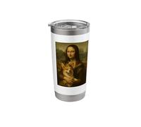 Mona Lisa Corgi Royal Pet Portrait Masterpiece Stainless Steel Insulated Tumbler