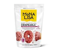 Mona Lisa Crispearls by Callebaut (Ruby Chocolate Cereal Balls, 800g Bag)