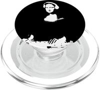 Mona Lisa DJ Art - Funny EDM Techno Rave Music PopSockets PopGrip for MagSafe