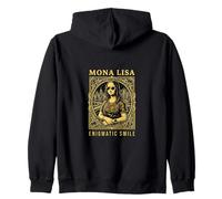 Mona Lisa Enigmatic Smile - Modern Art Zip Hoodie