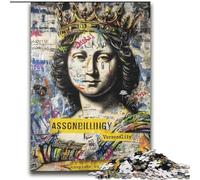 Mona Lisa Graffiti 2000 Piece Jigsaw Puzzles, for Age 14+ Game Wall Decoration Unique Gifts for Birthday And Christmas (70x100cm)