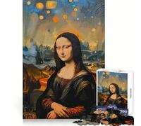 Mona Lisa Gustav Klimt Art 1000 Piece Puzzle For Teenagers Brain Exercise Snug Cut Home Activity Classic Xmas Gift (38x26cm)