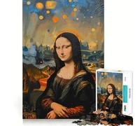 Mona Lisa Gustav Klimt Art 1000 Piece Puzzle For Teenagers Brain Exercise Snug Cut Home Activity Classic Xmas Gift (38x26cm)