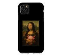 Mona Lisa Holding Baby Axolotl Funny Da Vinci Painting Case for iPhone 11 Pro Max