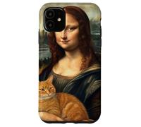 Mona Lisa Holding Cat Renaissance Art Parody Case for iPhone 11