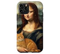Mona Lisa Holding Cat Renaissance Art Parody Case for iPhone 11 Pro