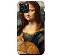 Mona Lisa Holding Cat Renaissance Art Parody Case for iPhone 11 Pro Max