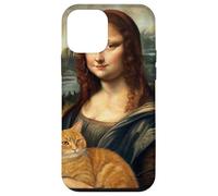 Mona Lisa Holding Cat Renaissance Art Parody Case for iPhone 12 mini