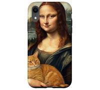 Mona Lisa Holding Cat Renaissance Art Parody Case for iPhone XR
