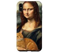 Mona Lisa Holding Cat Renaissance Art Parody Case for iPhone XS Max