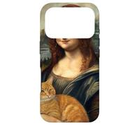 Mona Lisa Holding Tabby Cat Renaissance Art Parody Case for iPhone 17 Pro