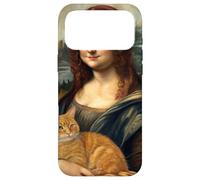 Mona Lisa Holding Tabby Cat Renaissance Art Parody Case for iPhone 17 Pro Max