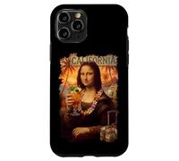 Mona Lisa in California Beach Vacation with Cocktail Holiday Case for iPhone 11 Pro