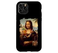 Mona Lisa in Florida Beach Vacation with Cocktail Holiday Case for iPhone 11 Pro