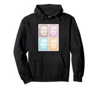 Mona Lisa In Pop Art Style Da Vinci Art Retro 1970s Pullover Hoodie