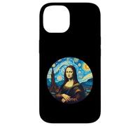 Mona Lisa in the style of Van Gogh Starry Night Case for iPhone 14