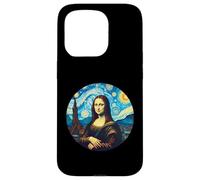 Mona Lisa in the style of Van Gogh Starry Night Case for iPhone 15 Pro