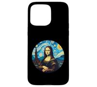 Mona Lisa in the style of Van Gogh Starry Night Case for iPhone 15 Pro Max