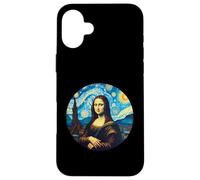Mona Lisa in the style of Van Gogh Starry Night Case for iPhone 16 Plus