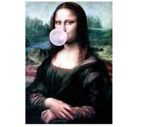 MONA LISA IS BLOWING BUBBLES POSTCARD PRINT A6 (1 CARD SUPPLIED)