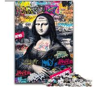 Mona Lisa Is Funny 1000 Pieces Jigsaw Puzzles for Adults And Teens, for Age 14+ Home Art Decor Family Games Christmas Birthday Gifts (26x38cm)